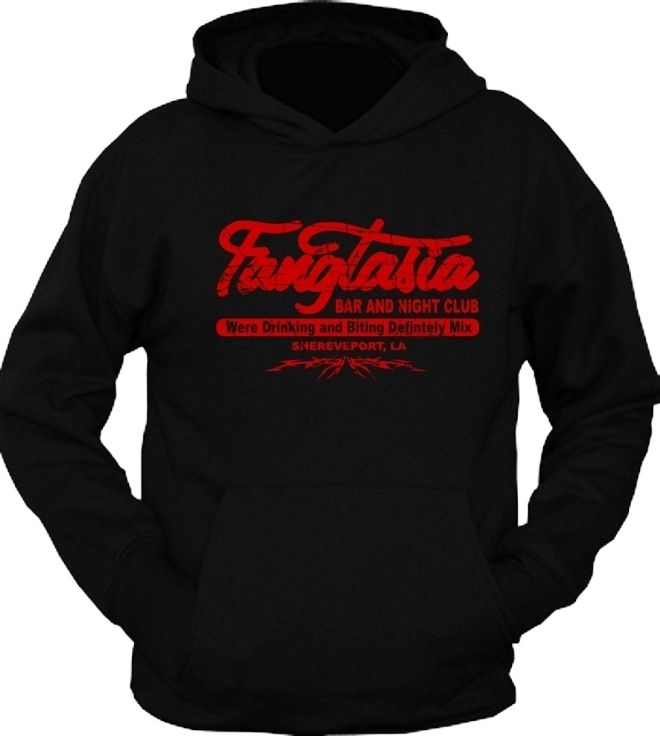 Fangtasia True Vampire Blood Bar Club Hoodie T Shirt  