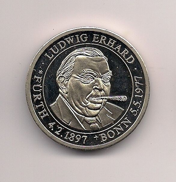 GERMANY EURO 50th ANNIVERSARY O.E.E.C 1998 MEDAL  