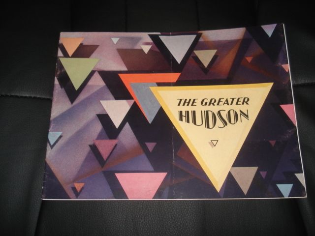   GREATER HUDSON MOTOR CAR AUTOMOBILE COLLECTIBLE AUTO DEALER BROCHURE