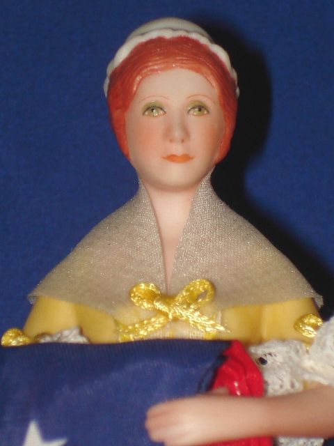 Great American Women BETSY ROSS Half Doll US Historical Society MIB 