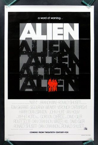 ALIEN * 1SH ORIG MOVIE POSTER ADVANCE TEASER HORROR 79  