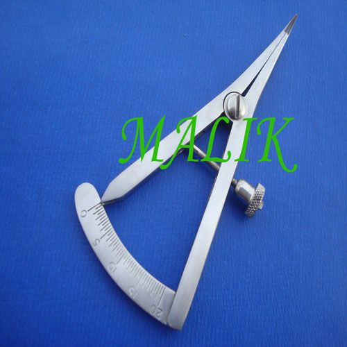 Dental Implant Caliper 0 40mm ANGLED Castroviejo W/LOCK  