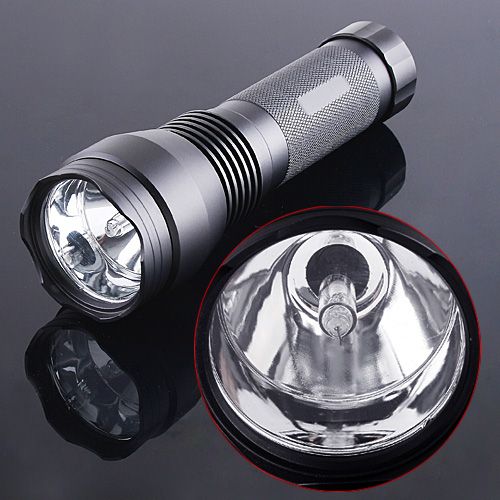 24W 2000 lumen Rechargeable Xenon HID Flashlight Torch  