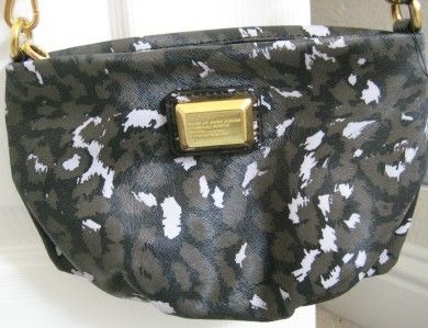 NWT Marc Jacobs Animal Q Percy Black Multi Crossbody Bag Purse Clutch 