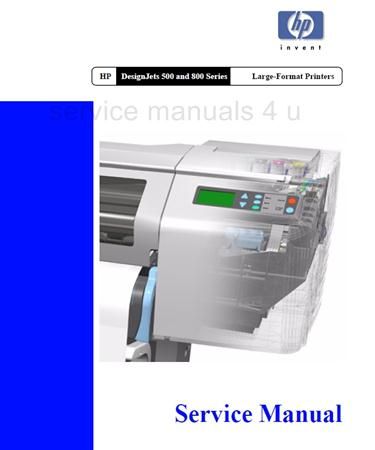 HP DesignJet 500 800 Service & Repair Manual PDF  