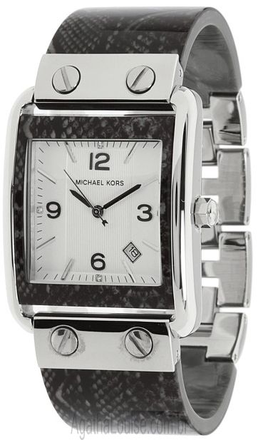 MICHAEL KORS BLACK ACRYLIC & DATE WATCH MK4238 MSRP$180  