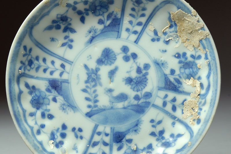 Ca Mau Cargo BIRD & BUTTERFLY Shipwreck Chinese porcelain  