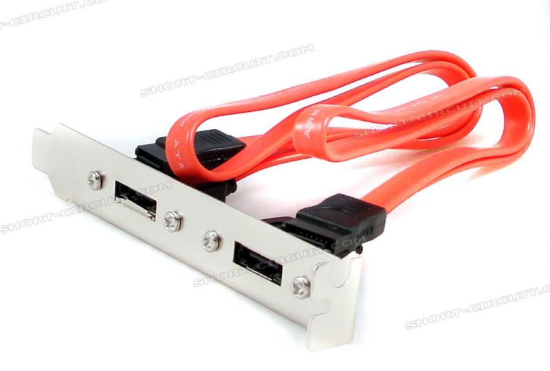 internal 2 port SATA eSATA bracket adapter  