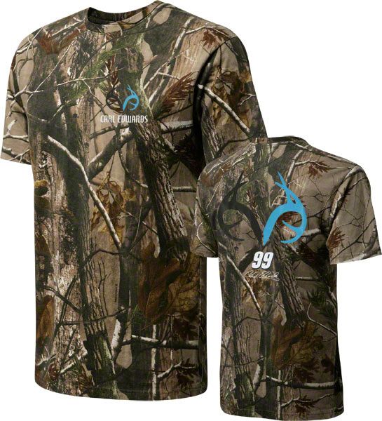 Carl Edwards #99 Realtree Camouflage Driver T Shirt  
