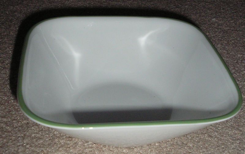 NEW CORNING CORELLE SHADOW IRIS SQUARE SOUP CEREAL BOWL  