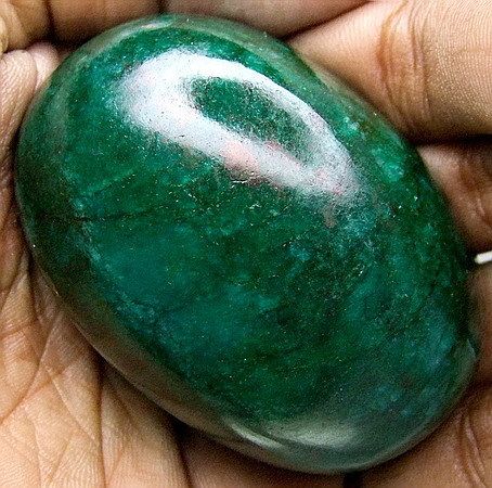 775 ct MUSUEM SIZE NATURAL CABOCHON GREEN EMERALD GEM  