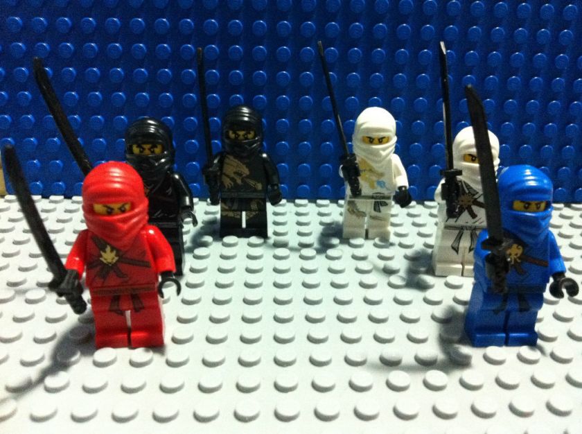 Lego Ninjago Minifigures   Zane DX, Cole DX, Jay, Kai, Zane, Cole   U 