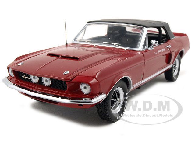 1967 SHELBY MUSTANG GT 500 EXP CONVERTIBLE RED 124  