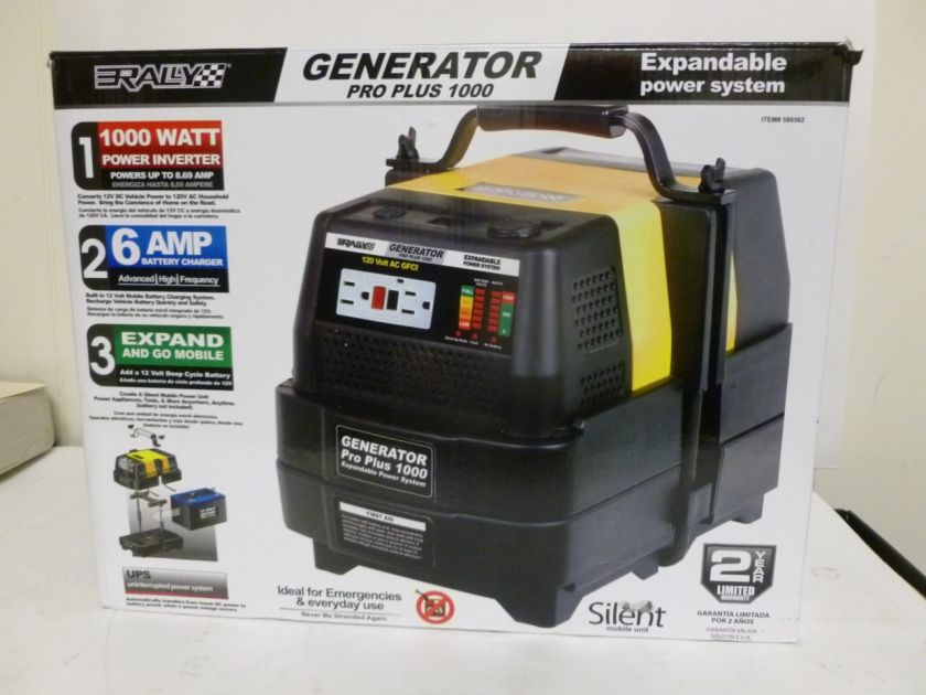 NEW Rally Generator Pro Plus 1000 Expandable Power System 1000 Watt 