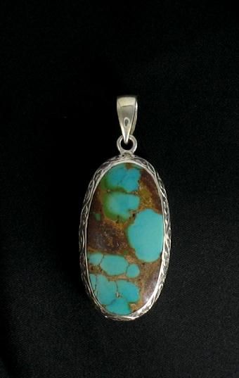 AAA PERSIAN TURQUOISE PENDANT #2~  