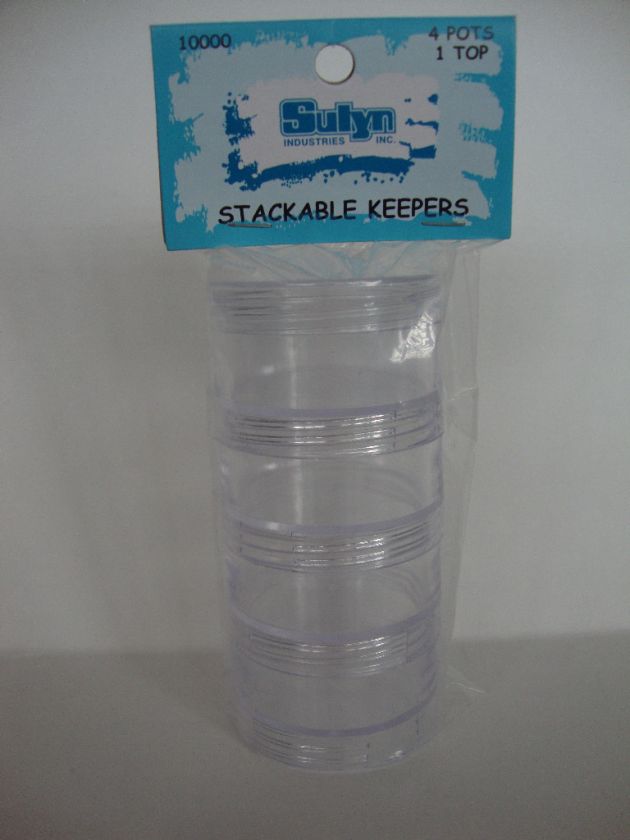 BEAD CADDY STACKABLE STORAGE CONTAINER ACRYLIC  