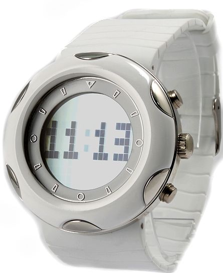   BackLight White Bezel Ladies Women Analog Digital Watch AW366B  