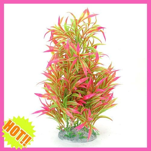 9pcs Aquarium Plastic Plants Tree Ornament Decoration  