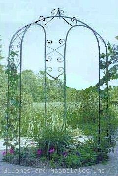 CobraCo 3 Sided Gazebo Steel Garden Arbor GAZG  