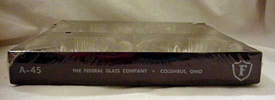 Federal Glass Georgetown Ashtrays Coasters Set of 4  