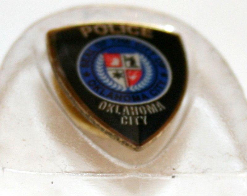 Mini Police Badge Oklahoma City Police Lapel Pin  