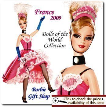 BARBIE FRANCE DOLLS OF THE WORLD PINK LABEL MATTEL  