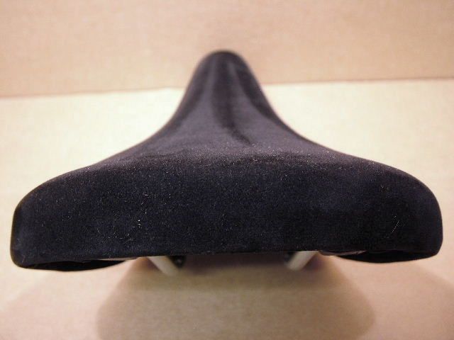 NOS Black Mundialita Saddle with Faux Suede Cover  