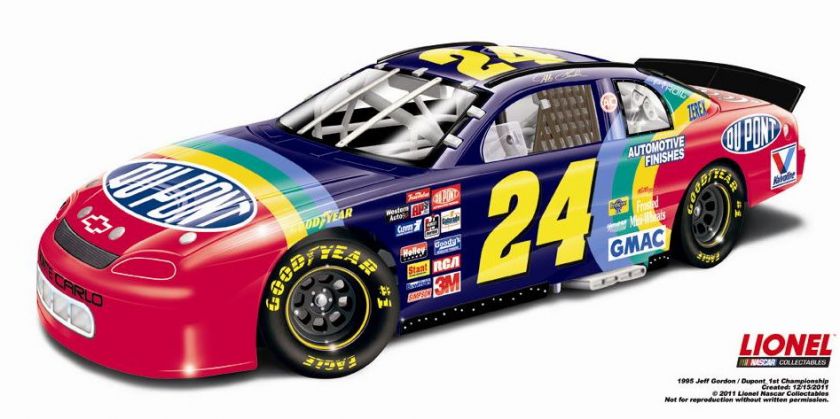 2012 JEFF GORDON #24 DUPONT 20TH ANN 1ST CHAMPIONSHIP WIN 1995 MONTE 