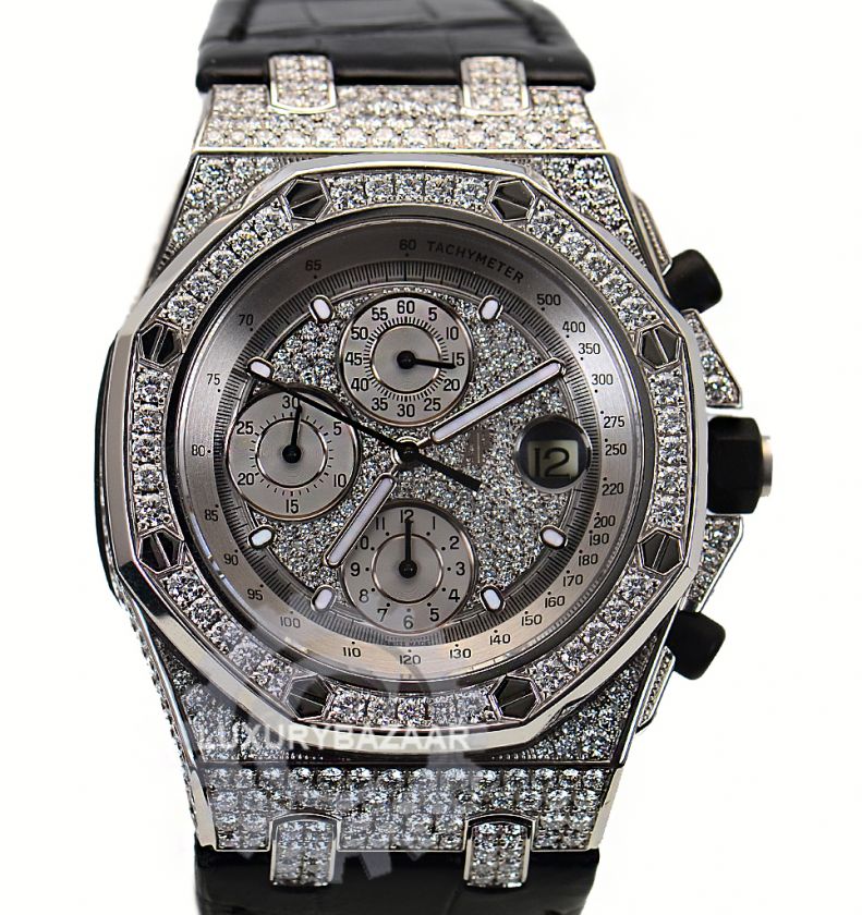   Piguet Royal Oak Offshore   18K White Gold Case & Diamond Dial