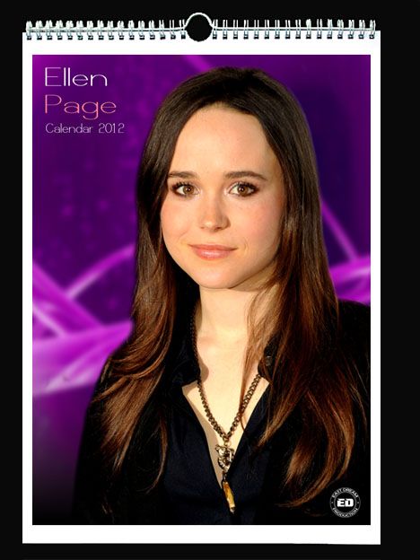 ELLEN PAGE 2012 WALL HOLIDAY CALENDAR  