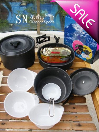 Camping Pot Hiking Cooking set Picnic Cookware CS 016  