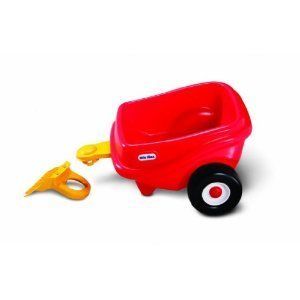   Trailer Wagon for Red Cozy Car Ride On Parent Push Ride Kids  