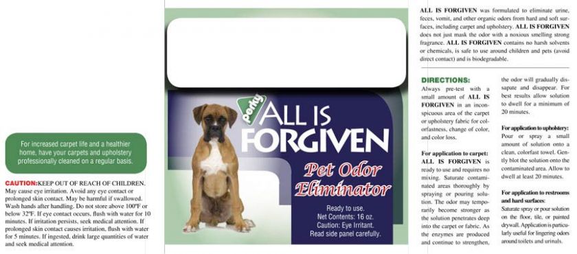   IS FORGIVEN   PET ODOR ELIMINATOR / PET DEODORIZER PINT WZ 5406  