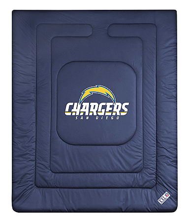 SAN DIEGO CHARGERS Comforter Sham Bdskrt Pillowcase Set  