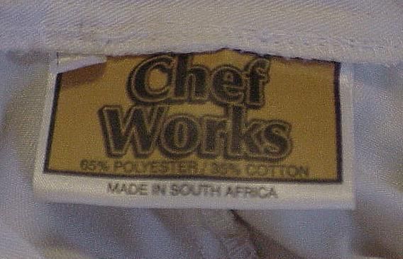 CHEF WORKS CHEFS COAT WHITE 10 KNOT BUTTON SIZE XL 48  