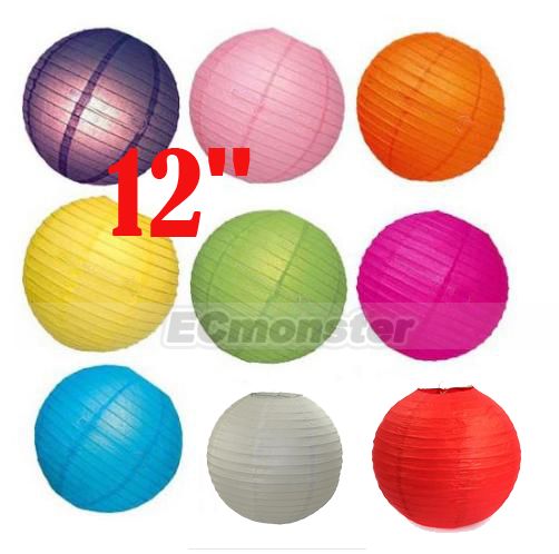 12 Chinese Paper Lantern Wedding Party Home Decoration  