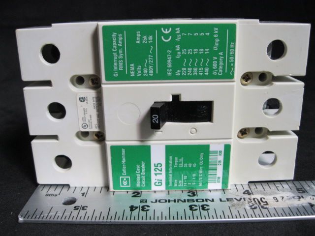 CUTLER HAMMER GI 125 CIRCUIT BREAKER  