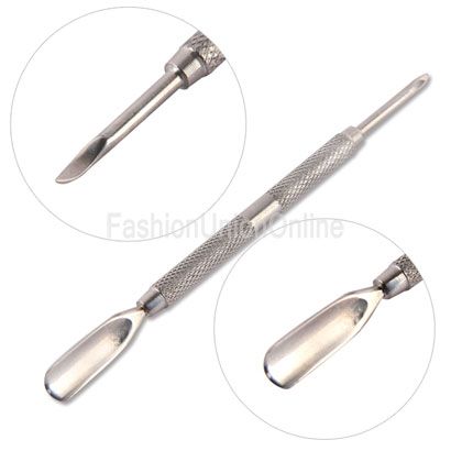 stainless steel nail cuticle clipper cutter nipper pusher set  