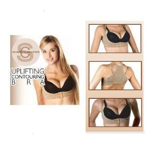   uplifting contouring bra beige 40/46 L/XL new women as seen on tv