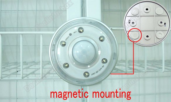   de movimiento infrarrojo de la lámpara de la luz del sensor 6 LED de