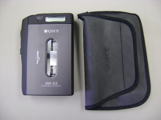 SONY BM 23 PORTABLE CASSETTE TRANSCRIBER VOICE RECORDER  