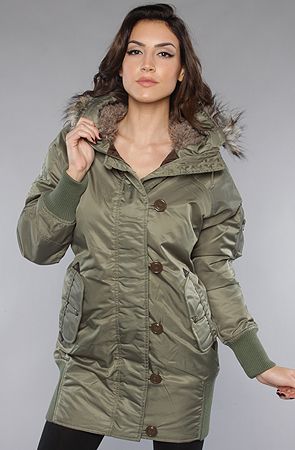 Spiewak The Nyack Snorkel Parka w/ Faux Fur Sage  