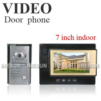 Home Security 7 Color Monitor Video Door Phone Intercom Doorbell 