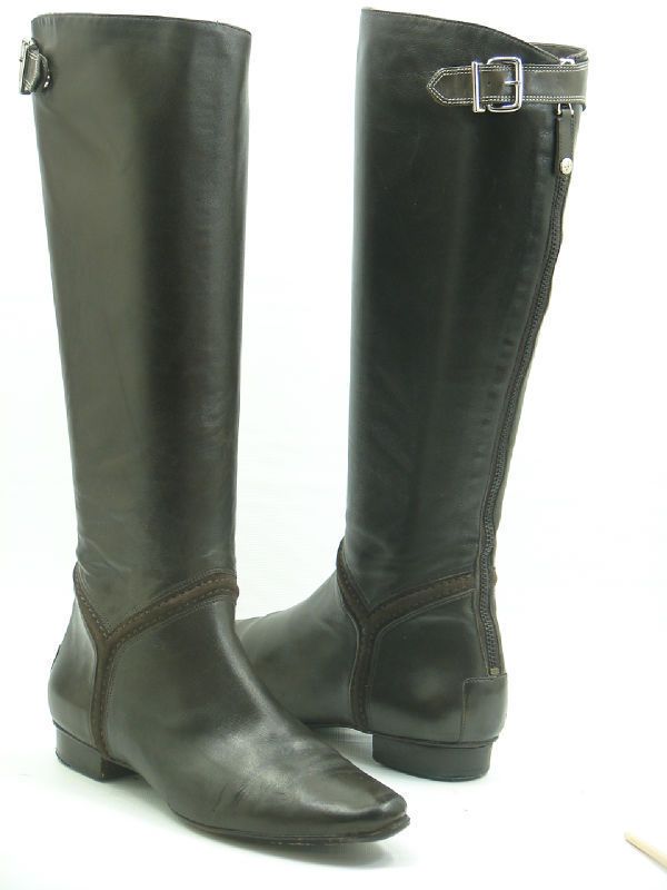 COLE HAAN NIKE AIR Brown Equestrian Knee High Boots 6.5 B  