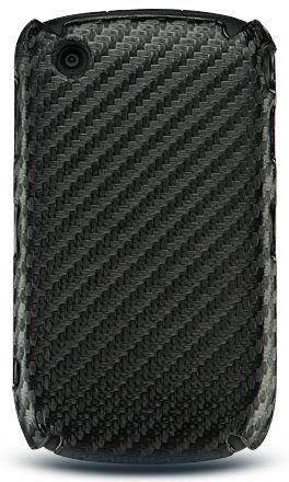 BLACK CARBON FIBER CASE COVER FOR BLACKBERRY CURVE 8520  