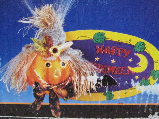 FIBER OPTIC HALLOWEEN DISPLAY PUMPKIN HEAD, BAT *NEW  