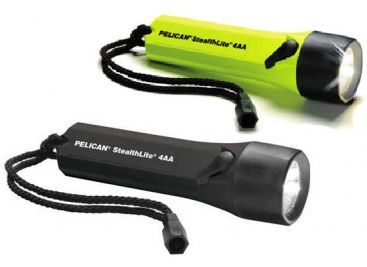 Pelican 2400 Stealth Lite 4AA Orange Xenon Flashlight 019428004255 