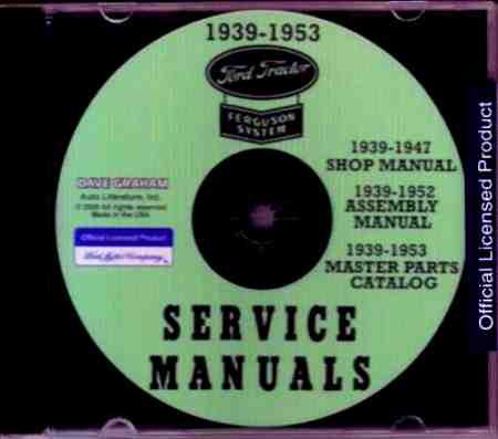 FORD FERGUSON 2N 8N 9N NAA TRACTOR CD REPAIR, PARTS & ASSEMBLY MANUAL 