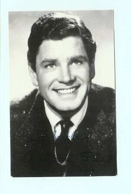 b6624   film actor Anthony Steel   Autograph series   postcard  