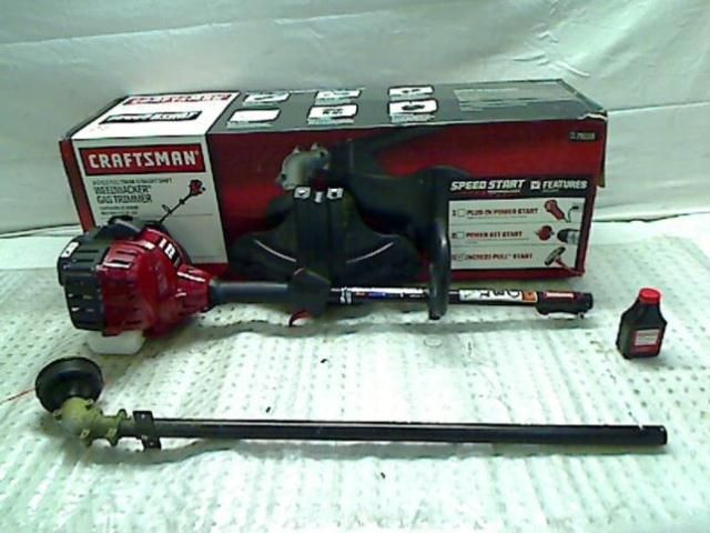 CRAFTSMAN 27CC 2 CYCLE FULL CRANK STRAIGHT SHAFT GAS WEEDWACKER  